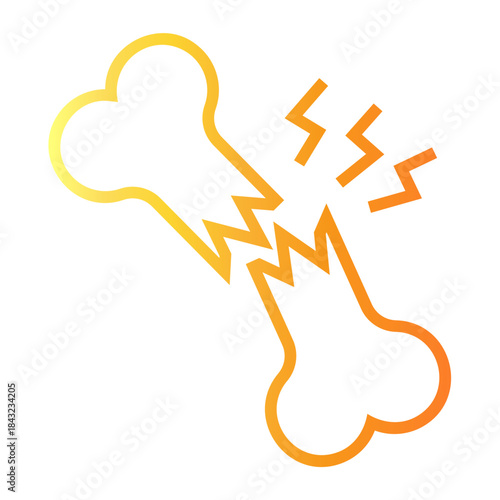 damage Line Gradient Icon