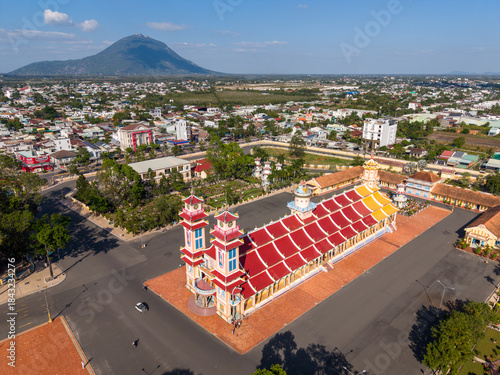 Cao Dai Holy See temple in Tay Ninh, Vietnam