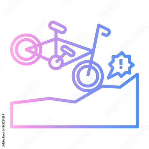 damage Line Gradient Icon