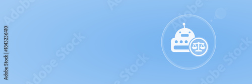 Künstliche Intelligenz Gesetz Recht KI Header copy space - Chatbot Bot Algorithmus Vektor svg unter 60 kB