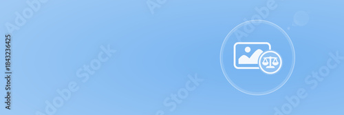 Bildrechte Gesetz Recht Galerie Header copy space - Grafik Design Urheberrecht Vektor svg unter 60 kB