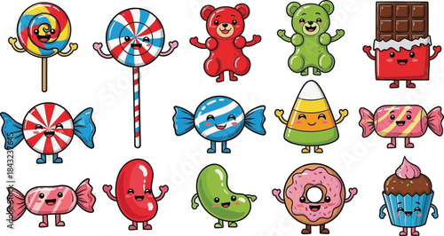 Vector collection of cute cartoon easter eggs and birds featuring funny animal characters and alien monsters in a kid friendly pattern design