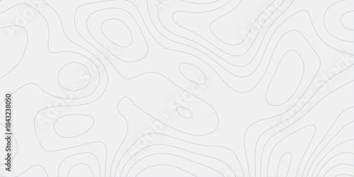 High Detail Black and White Topography Line Pattern Featuring Organic Contours and Classic Map Design