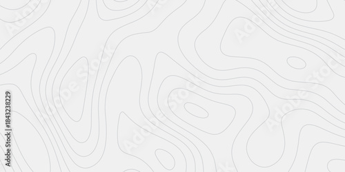 Abstract Black and White Topography Line Map Featuring Stylized Height Contours in a Timeless Outdoor Design