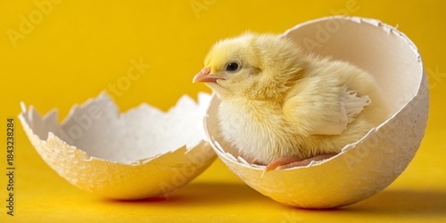 easter chick and egg