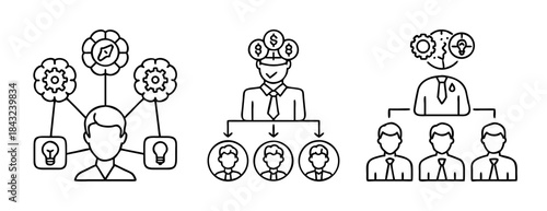 Business management strategy leadership teamwork finance ideas concept