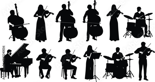 business people silhouettes