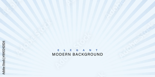 Abstract blue sunburst background with radial sunbeam lines and elegant light gradient rays, minimalist modern vector for corporate banners, business awards and professional posters