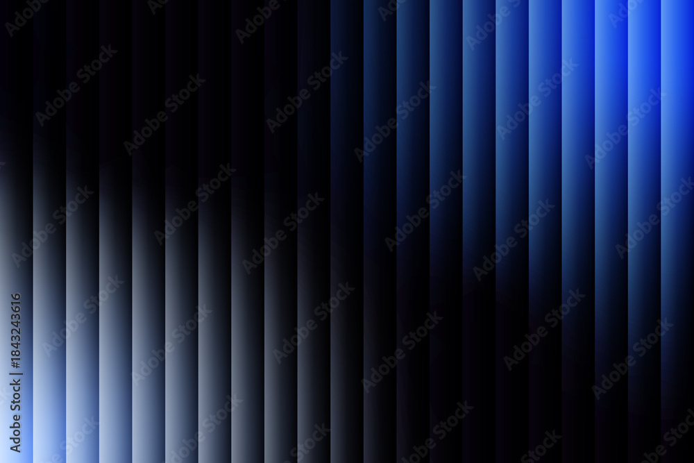 Obraz premium Abstract Ribbed Glass Background Blue Effect, Futuristic fractal pattern holographic background 15