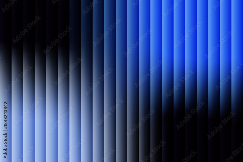 Obraz premium Abstract Ribbed Glass Background Blue Effect, Futuristic fractal pattern holographic background 10