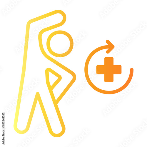 healing Line Gradient Icon