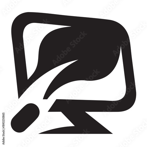 Modern Digital Inspired Contemporary Minimal Techflow Abstract Logo Concept