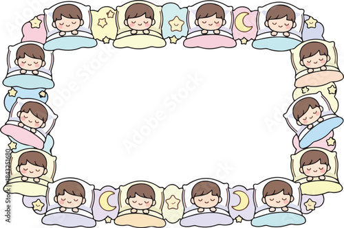 Wallpaper Mural Sleeping kids frame Torontodigital.ca