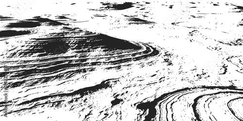 Abstract swirls design isolated on white background