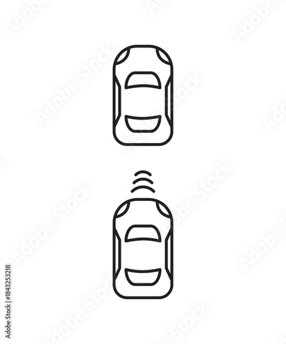 car parking icon, vector best line icon.