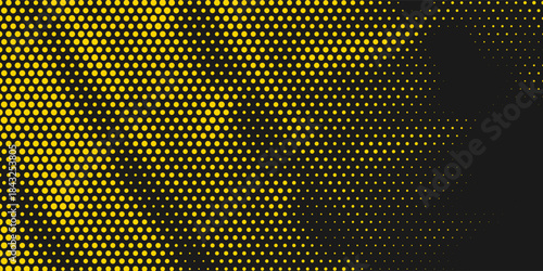 Black and yellow halftone texture background with modern tire style.