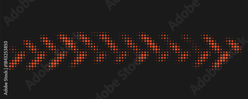 Car, bicycle and motorcycle tire marks with grunge halftone effect isolated on red background.