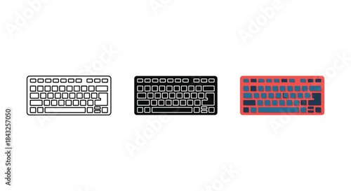 Different keyboard designs for computer