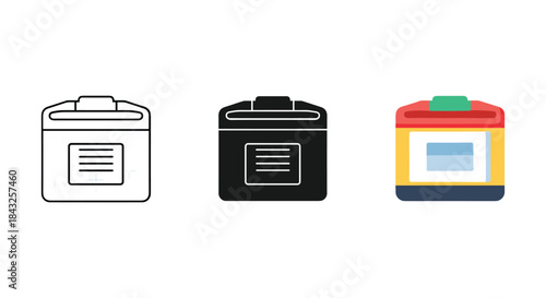 Set of three jerrycans in different styles