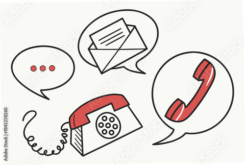 Minimal Communication   Messaging Icon Set  Smooth (1) Vector SVG Design