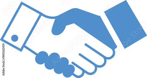 Handshake vector illustration symbolizing partnership, agreement, business deal, cooperation, unity, trust, teamwork, and collaboration in flat graphic style