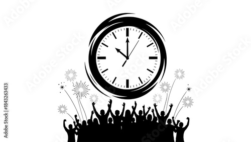 New year celebration countdown