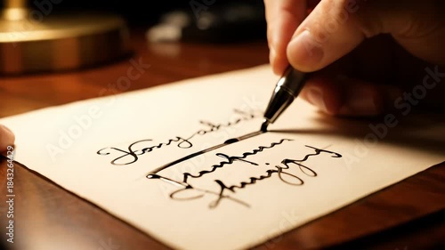 Handwritten Letter Close-Up - Penmanship and Personal Communication.
