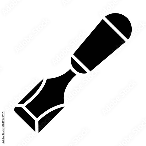 woodworking chisel glyph icon