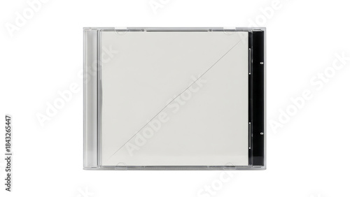 Empty Cd Jewel Case Mockup On Black Background