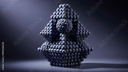 Pile of blueberries