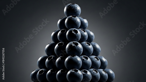 Stack of blueberrys
