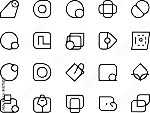 media icons set