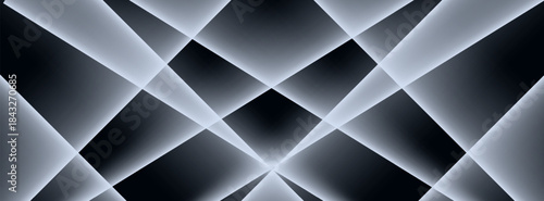 Dark grey dynamic abstract vector background with shadow. Creative premium gradient square pattern. Smart 3D cover desig. suit for bussines, banners