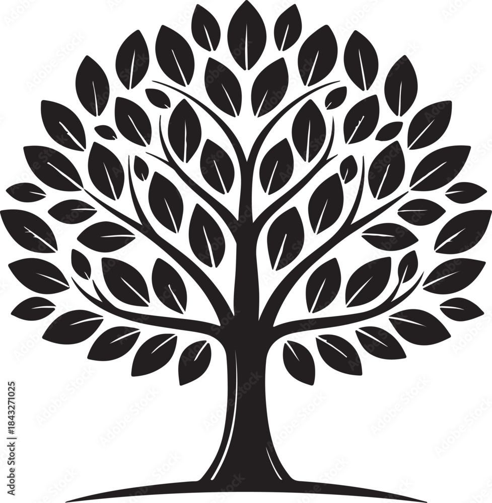 Obraz premium vector tree silhouette isolated