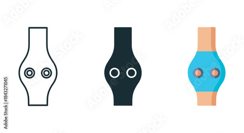 Smart watch band design variations