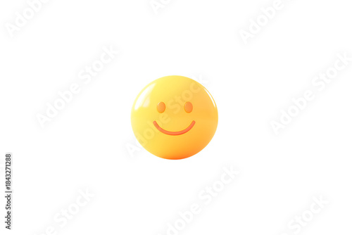 Wallpaper Mural Bright yellow smile face isolated on transparent background Torontodigital.ca
