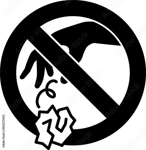 ポイ捨て禁止の標識