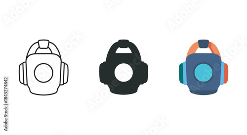 Headphone icons in various styles