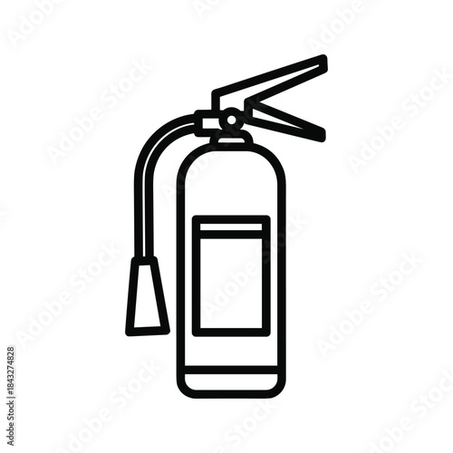 Fire extinguisher icon illustration