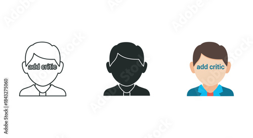 Three cartoon characters with critic text on their eyes