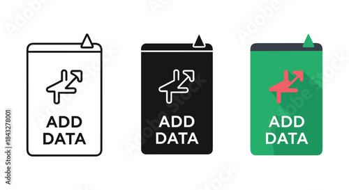 Add data file icons in different colors and styles