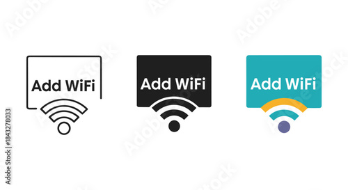Add wifi icon set for mobile and web application