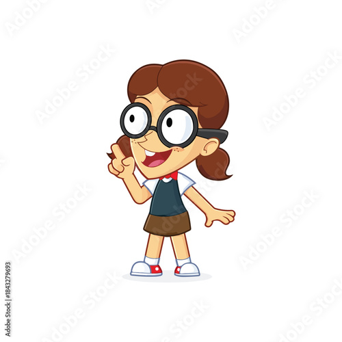 Cartoon girl, character