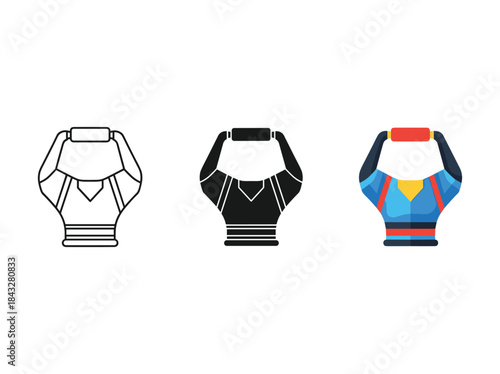Different styles of jersey vector illustration