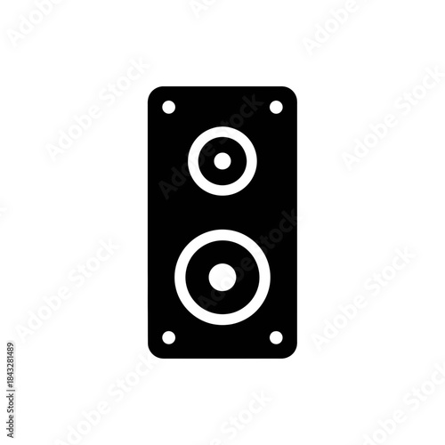 speakers isolated on white background