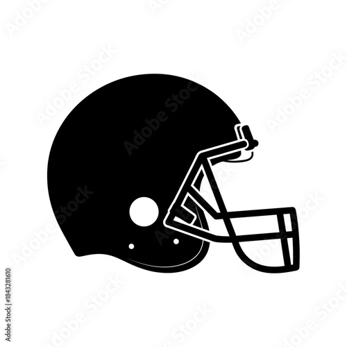 american football helmet isolated on white