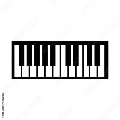 piano keys vector illustration