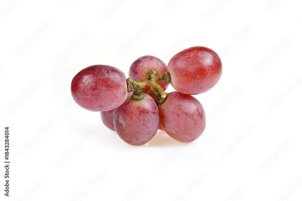 Fototapeta premium Grapes are very fresh on a white background.