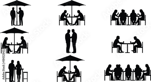 A large black silhouette group of cyclists riding together in a peloton formation, symbolizing bicycle racing, teamwork, speed, and competitive endurance sports.