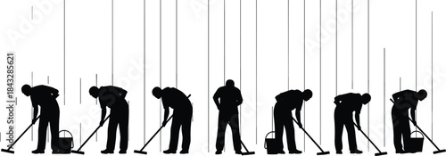 A complete set of diverse people silhouettes in small groups dining, talking, and socializing in outdoor cafe and restaurant settings, symbolizing communication and leisure.